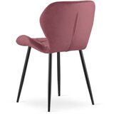 Mango stolica - tamnoružičasti baršun / crne noge x 2 | shoptok.hr