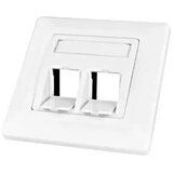 Schrack Utičnica za 2 modula pod uglom 80x80 Toolless Line HSED02UW2S | ePonuda.com