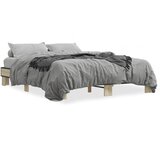 Furnova Posteljni okvir sonoma hrast 150x200 cm inž. les in kovina, (21941426) | Shoptok.si