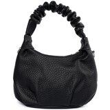 Shelvt Small black handbag with crinkle handle | Shoptok.si
