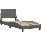 vidaXL Okvir za krevet bez madraca tamnosivi 90x200 cm od tkanine | shoptok.hr