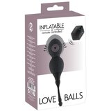 You2Toys Inflatable + Remote Controlled Love Balls Black Cene