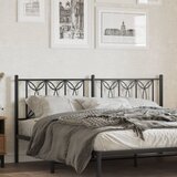The Living Store kovinsko posteljno vzglavje črno 180 cm - vzglavje, (21418457) Cene