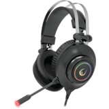  Slušalice sa mikrofonom gaming RAMPAGE RM-K1 PULSAR black, USB 7.1 surround, vibracija, RGB | Eponuda.ba