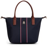 Tommy Hilfiger Ročna torbica temno modra / karamel / živo rdeča / bela | Shoptok.si