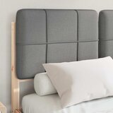  Krevetni okvir s tapiciranim uzglavljem Svijetlo siva Svjetlosiva 205.5 x 125.5 x 84.5 cm | shoptok.hr