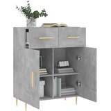  Komoda siva boja betona 69,5x34x90 cm od konstruiranog drva Slike