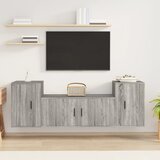 vidaXL Komplet TV omaric 3-delni siva sonoma inženirski les | Shoptok.si