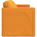 vidaXL Talni raztegljiv kavč 2 v 1 temno rumen 112x174x55 cm blago | Shoptok.si