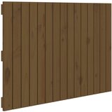 Maison Chic stensko posteljno vzglavje - vzglavna omarica - nočna omarica medeno rjavo 95,5x3x60 cm borovina, (21706789) | Shoptok.si