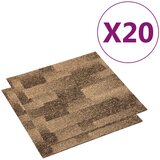  Podni tepih 20 pcs Smeđa 50 x 50 cm PP | Eponuda.com