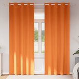  Zavjese za blackout s prstenovima 2 pcs Svijetlo Narančasta | shoptok.hr
