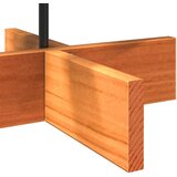 vidaXL Lesena dekorativna novoletna jelka rjava 80 cm trdna borovina | Shoptok.si