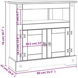  Konzolni stol borovina meksički asortiman Corona 80x43x78 cm | shoptok.hr