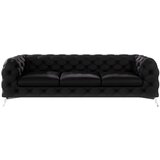 Ropez Crna baršunasti sofa 243 cm Chelsea – | shoptok.hr