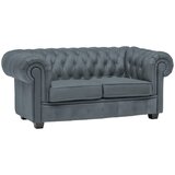 Landscape CHESTERFIELD ZOFA, sivomodra tekstil | Shoptok.si