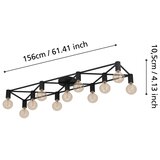 Eglo 43722 - plafonsko svetlo speke 11xE27/40W/230V crno | Eponuda.com
