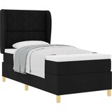 vidaXL Box Spring Krevet s Madracem Crni 100x200 cm Tkanina | shoptok.hr