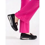 Shelvt Suede platform loafers with crystals | Shoptok.si