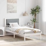  Okvir za krevet s uzglavljem Svijetlo siva 80 x 190 cm | shoptok.hr