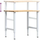  Delovna miza 80x60x(71,5-98) cm trdna hrastovina | Shoptok.si