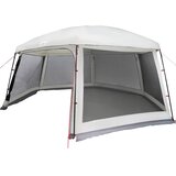  Šator za bazen s uklonjivim letvicama i mrežastim stjenkama Siva 618 x 532 cm | shoptok.hr