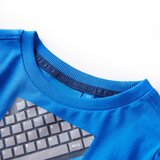  Dječja majica dugih rukava kobaltnoplava 128 | shoptok.hr