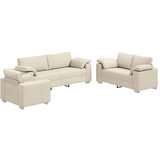  Set od 3 sofe s jastučićima od lana | shoptok.hr