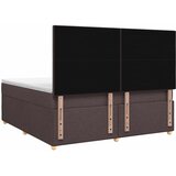  Boxspring krevet s madracem Tamno smeđa 160 x 200 cm Tkanina | shoptok.hr
