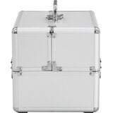  Kovčeg za šminku 22 x 30 x 21 cm srebrni aluminijski | shoptok.hr