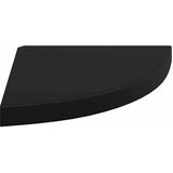  Plutajuće kutne police 2 kom crne 35 x 35 x 3,8 cm MDF | shoptok.hr