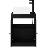  Set namještaja za kupaonicu Crni hrast Konstruirano drvo | shoptok.hr