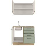 Flex-Well Majhna Kuhinja Cara, Zelena, Hrast | Shoptok.si