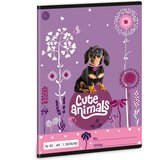 Ars Una Cute Animals - Puppy jazbečar 2. razred črtasti zvezek A/5 | Shoptok.si