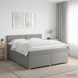 Boxspring krevet s madracem Svjetlosiva 140 x 190 cm Tkanina | shoptok.hr