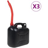 vidaXL Spremnik za gorivo s grlićem 3 kom crni 10 L plastični Cijene