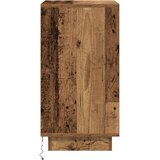  Noćni ormarić s LED svjetlima boja drva 38x34x65 cm | shoptok.hr