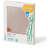 BabyOno Pletena bambus odeja z volanom 75x100 cm, bež | Shoptok.si