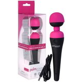 Palm Power Wand - masažni vibrator z možnostjo polnjenja (roza-črna) Cene