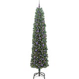 vidaXL Umestno božično drevo Zelena 240 cm PVC in Jeklo in Plastika | Shoptok.si