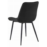  BERA stolica - crni baršun / crne noge x 2 | shoptok.hr