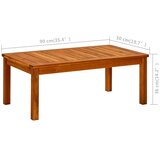  Vrtni stolić za kavu 90 x 50 x 36 cm masivno bagremovo drvo | shoptok.hr
