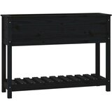  Sadilica s policom crna 111 5x34 5x81 cm od masivne borovine | shoptok.hr