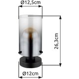 Globo 15907T - Stona lampa FLORENTINA 1xE27/40W/230V pr. 12,5 cm crna | Eponuda.com