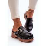Boto FI1 Women's Slide Sandals with Buckle Black Seprilla | shoptok.hr