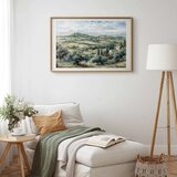  Plakat - Landscape with Sunny Green Fields 30x21 Zlatni okvir s margom | shoptok.hr