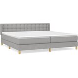  Krevet box spring s madracem svjetlosiva 160x200 cm tkanina | shoptok.hr