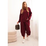 Kesi Włoski Set new punto sweatshirt + pants plum | Shoptok.si