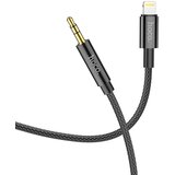 Hoco AUX kabel UPA19 iz Lightning na 3.5 mm (1m) črn | Shoptok.si