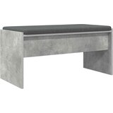  Klupa za hodnik s jastukom Betonski sivi 83 x 38 x 40 cm | Eponuda.com